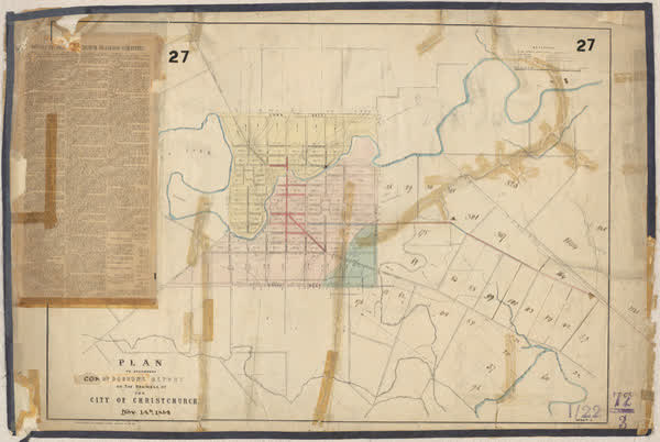 Plan to accompany Mr Dobson's report, 1864