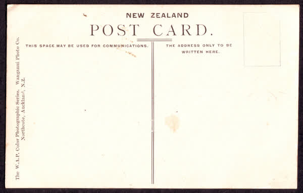 Back of "Exhibition Grounds" postcard, 1900