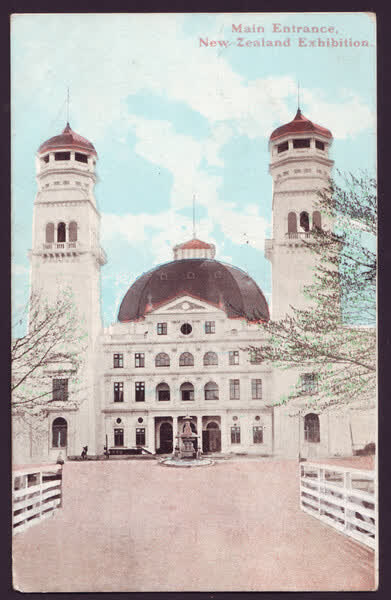 Main entrance New Zealand exhibition, 1900