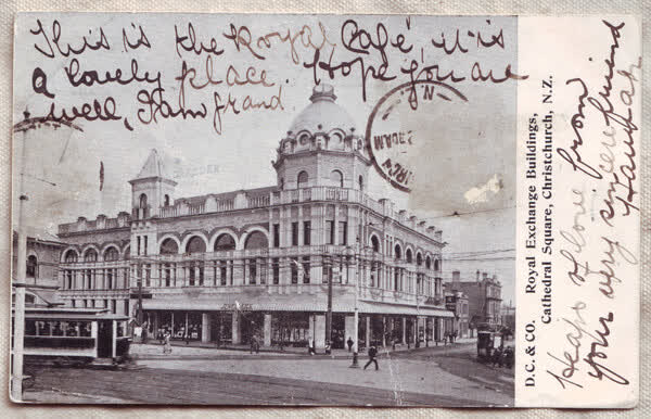 Royal exchange building, 1905