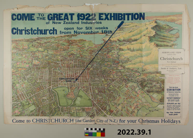 Map: Christchurch 1922, 1922