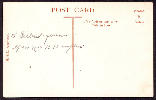 Back of "Greetings from Christchurch" postcard, 1900