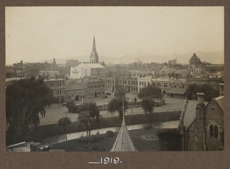 Oxford Terrace, Christchurch, 1919, 1919