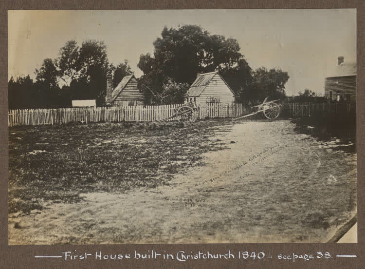 Christchurch cottages, 1862, 1862