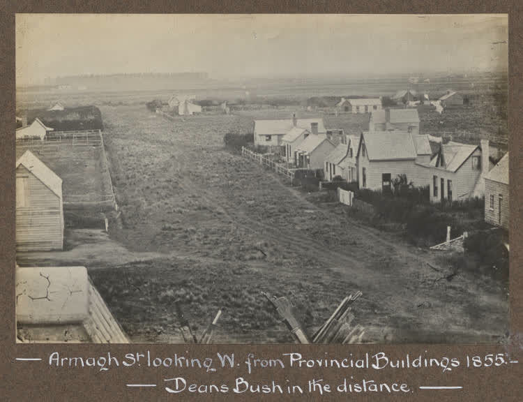 Armagh Street, Christchurch, 1860, 1860