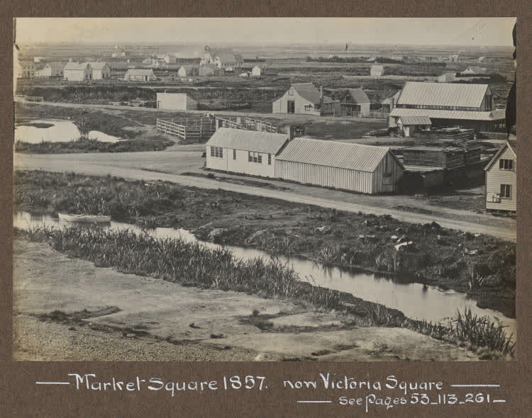 Market Place, Christchurch, 1860, 1860