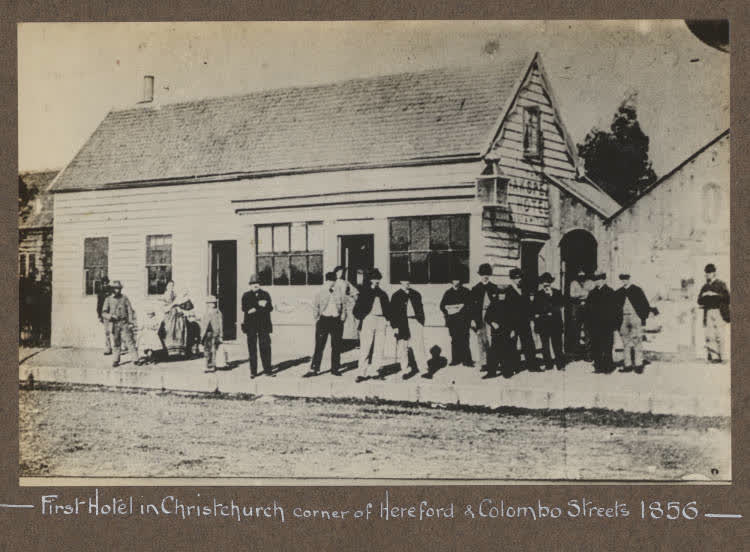 The Shakspeare Hotel, Christchurch, 1856, 1856