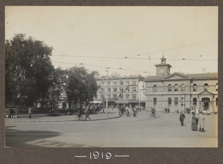 Cathedral Square, Christchurch, 1919, 1919