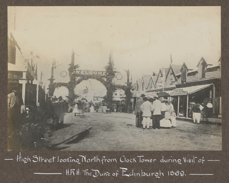 Visit of Prince Alfred to Christchurch, 1869, 1860