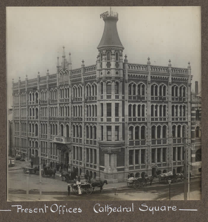 Christchurch Press Building, 1900