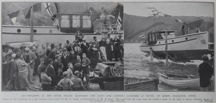 Boat building in the South Island, 1934