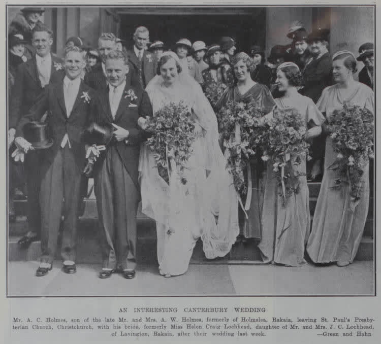 An interesting Canterbury wedding, 1934