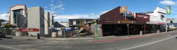 Beckenham shops construction site, 2009