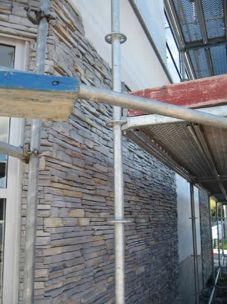 Stonework façade of 140 Colombo Street, 2009