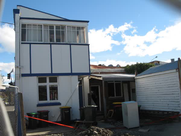 Back of Scissortrix at the Beckenham shops, 2009