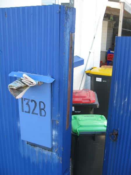 132B Colombo Street letterbox, 2009