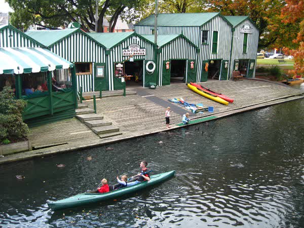 Kayakers departing from Antigua Boat Sheds, 2007