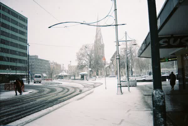 Cathedral Square in the snow, 2005