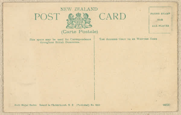 River Avon, Domain Bridge, Christchurch, N.Z., 1910