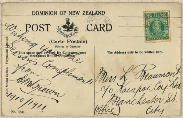 Kaiapoi Woollen Factory, Manchester Street, Christchurch. N. Z., 1910
