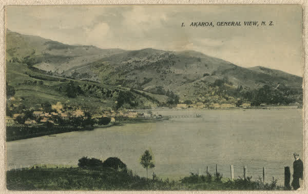 1. Akaroa, General View, N.Z., 1910