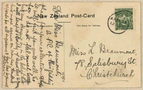 1. Akaroa, General View, N.Z., 1910