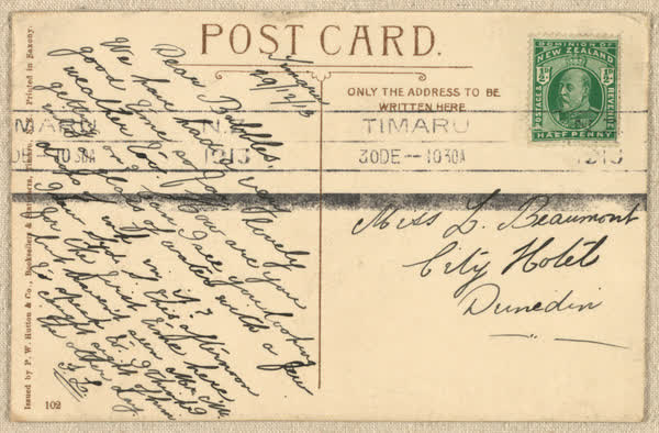 Caroline Bay, Timaru, N.Z., 1913