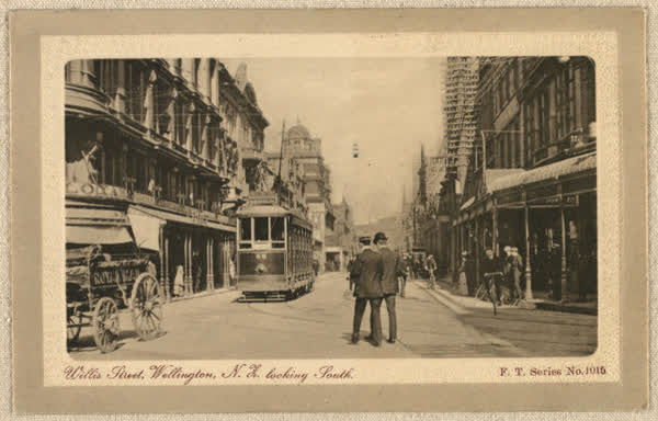 Willis Street, Wellington, N. E. looking South, 1900
