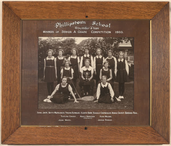 Phillipstown School Rounder "A" Team, 1933