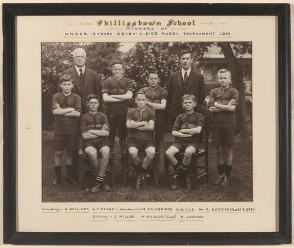 Phillipstown School winners of Under 13s seven-a-side, 1933