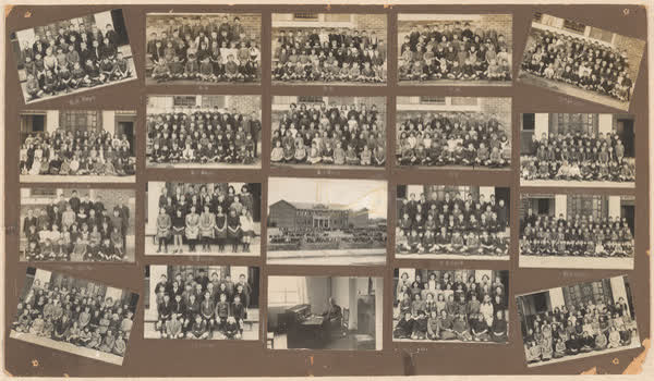 Montage of photographs from Phillipstown School, 1920