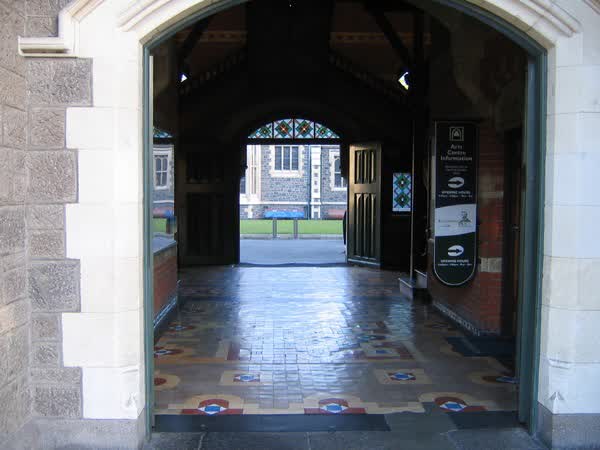 Clock Tower Block entranceway, 2005
