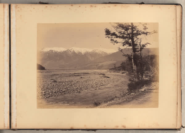 Bealey River, West Coast Road1553. Bealey River W. Coast Road. Burton Bros. Dunedin, 1890