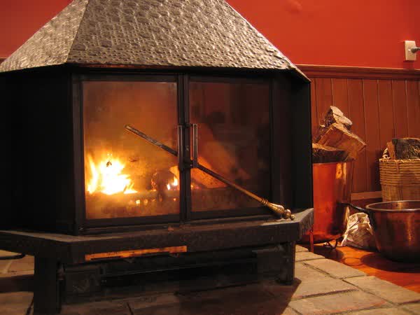The Old Convent fireplace, 2005