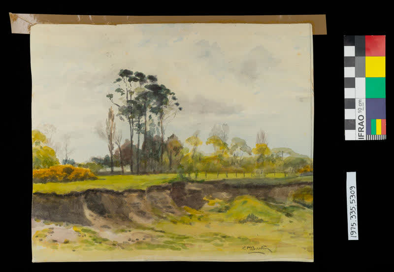 Painting: Opawa, Christchurch, 1918