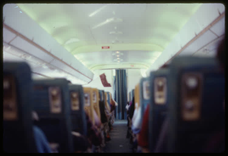 Air New Zealand cabin, 1976, 1970