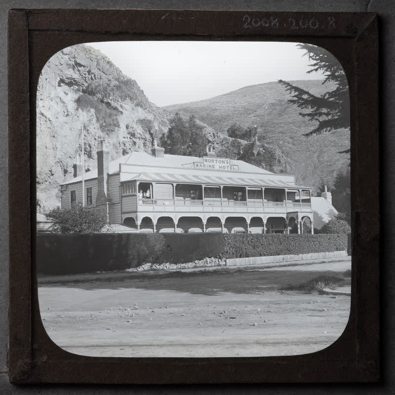 Lantern Slide: Morton's Marine Hotel, 1890