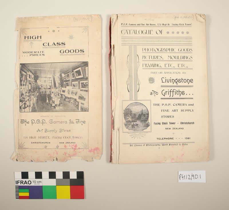 Catalogue: POP Camera and Fine Art Stores, 1910