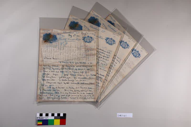 Letter: James Dennistoun to Mimms, 11 August 1914, 1914