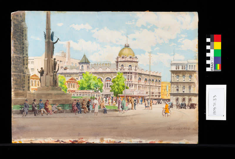 Painting: Cathedral Square, 1944