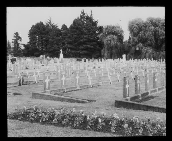 RSA block, Bromley Cemetery, 1945