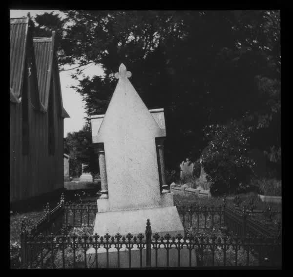 St George's Chapel and headstones, 1945