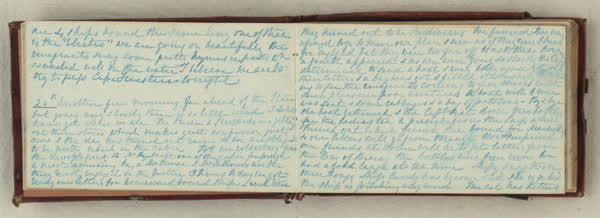 Ship's diary on the Blue Jacket, 1866, spread 7 of 55, Archive 212, 1866