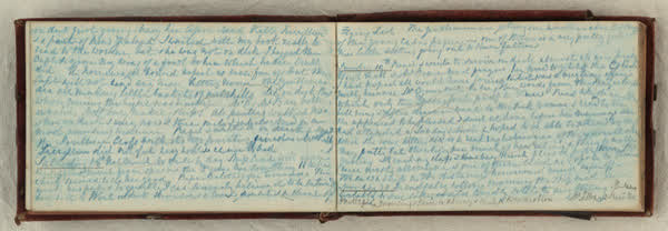 Ship's diary on the Blue Jacket, 1866, spread 21 of 55, Archive 212, 1866