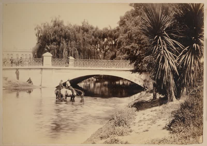 Armagh St. Bridge, Christchurch, 1883