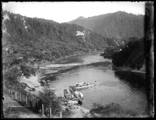 Boats on a river, 1900