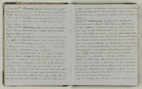 Log Book 1862, spread 6 of 91, Archive 971-1, 1862