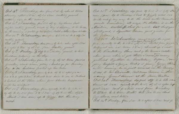 Log Book 1862, spread 18 of 91, Archive 971-1, 1862