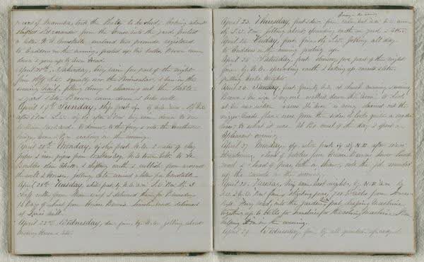 Log Book 1862, spread 35 of 91, Archive 971-1, 1862