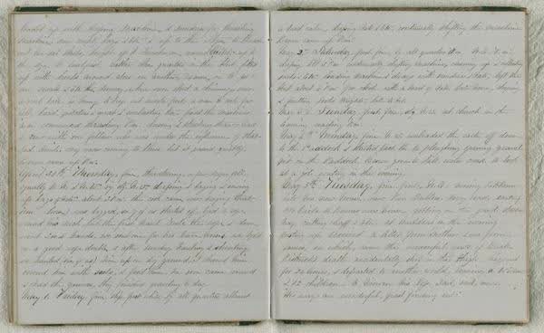 Log Book 1862, spread 36 of 91, Archive 971-1, 1862